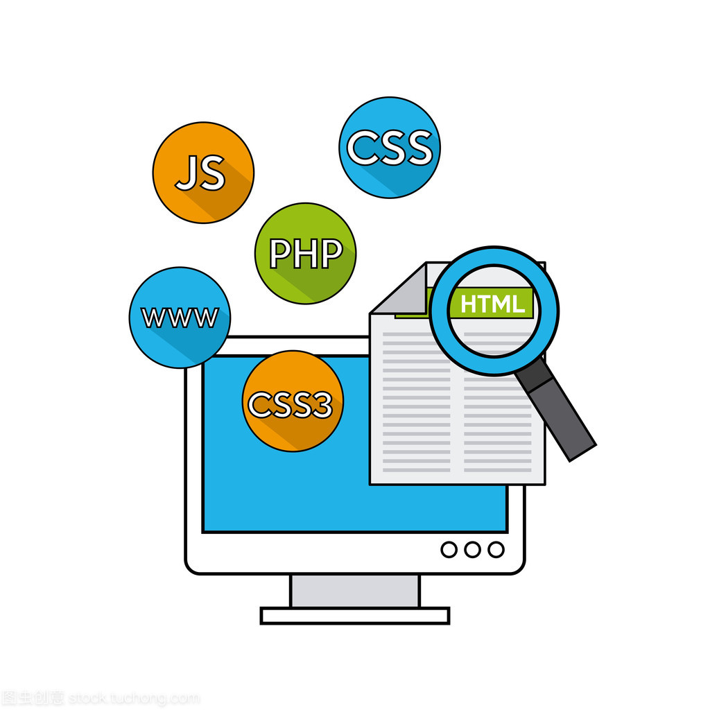 軟件編程語言圖標 無聲的視覺語言與品牌標識